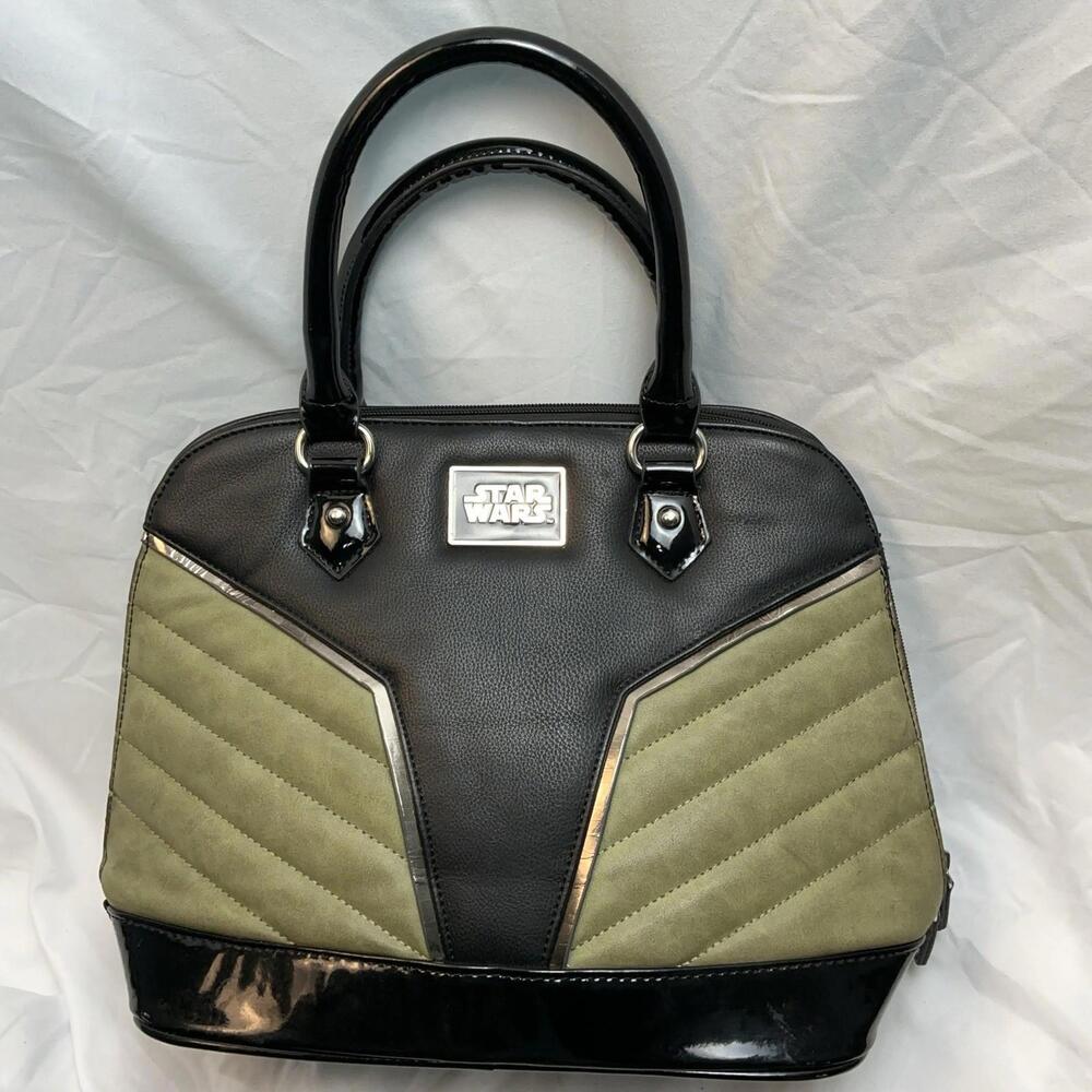 Star Wars Rogue One Rebel Jyn Erso Bioworld Handbag Rare Green Black Purse